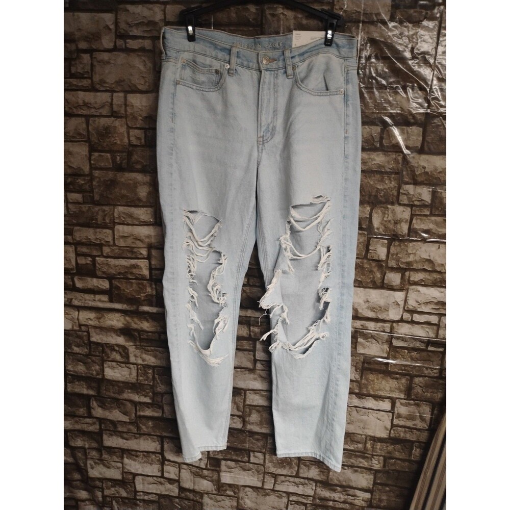 American Eagle Women’s 90's Straight STRIGID Jeans Size 8 29W Distressed